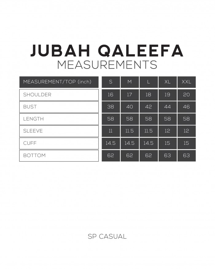JUBAH QALEEFA IN BLACK